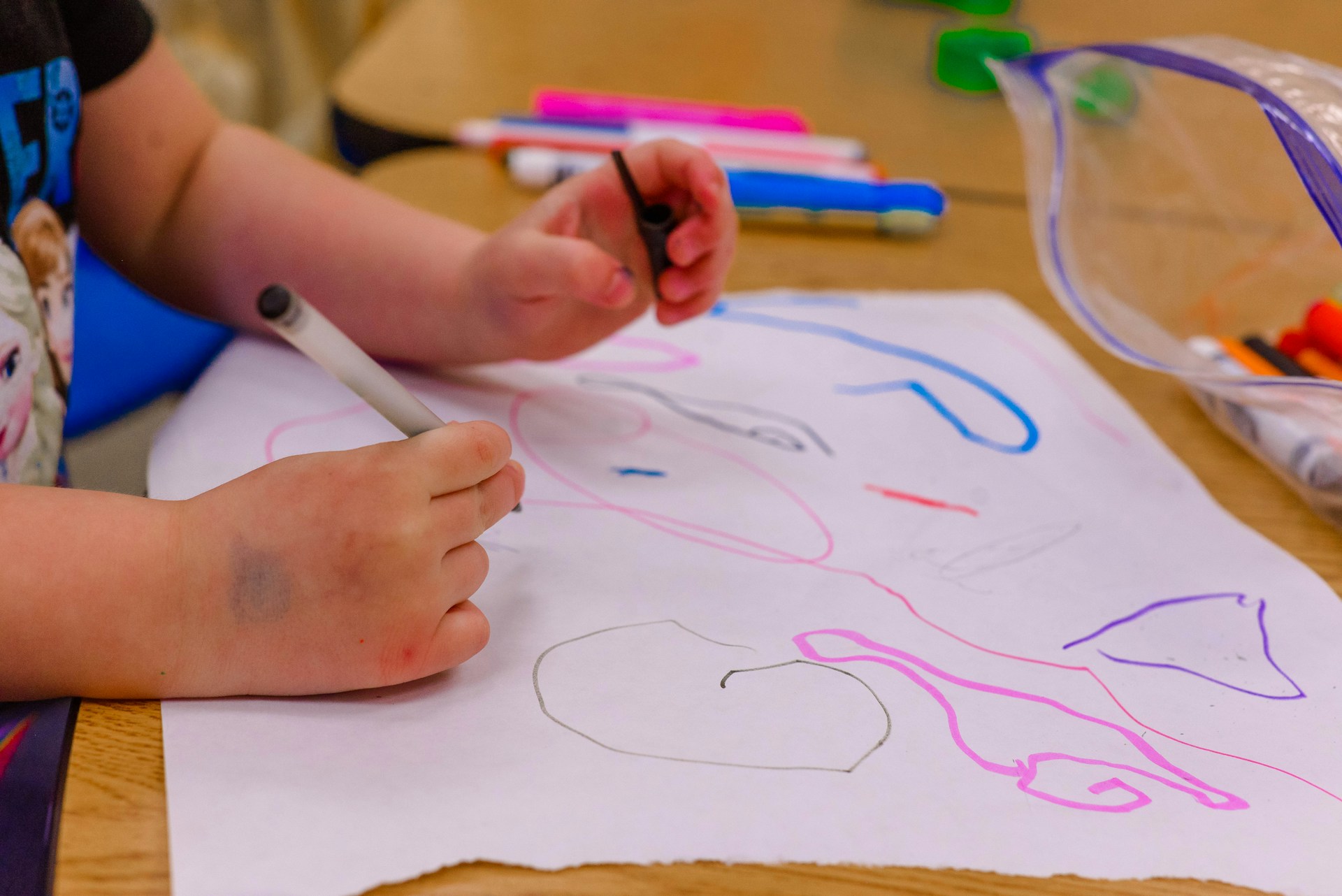 Child drawing pictures